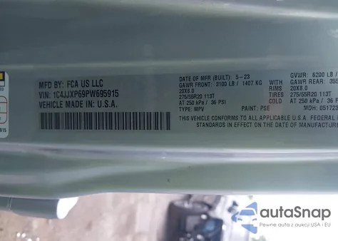 2023 Jeep Wrangler 4Xe Sahara 4X4 from USA, damaged, VIN 1C4JJXP69PW695915